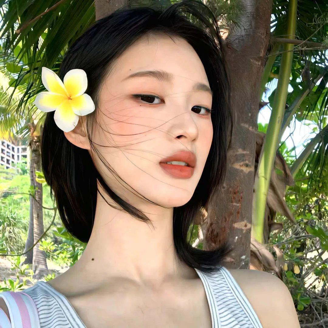 将蝴蝶藏于肩后